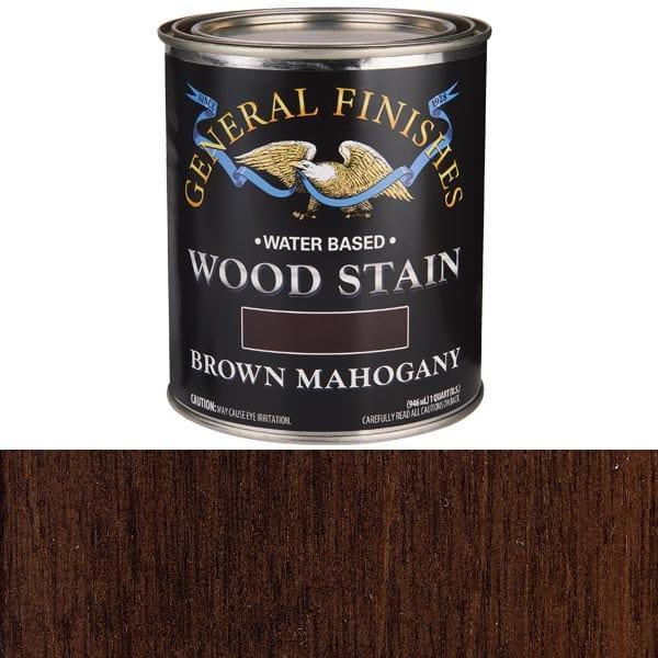 Wood Stain - Water Based - Color:Brown Mahogany - Size:1 Quart